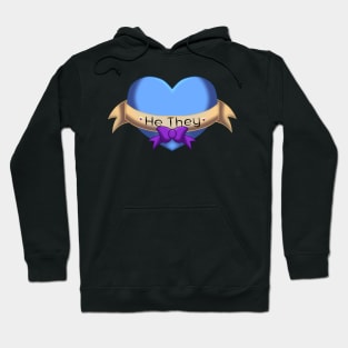 He they pronoun heart Hoodie